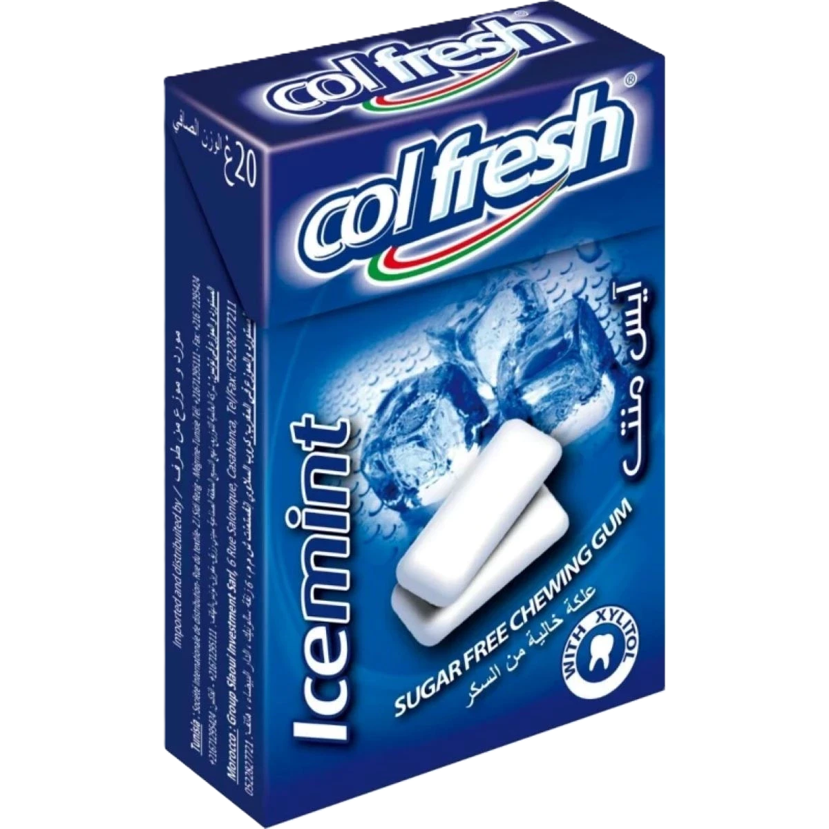 علكة كول فرش خاليه من السكر مع مواد التحليه  بنكهة النعناع  المجمد 15حبه