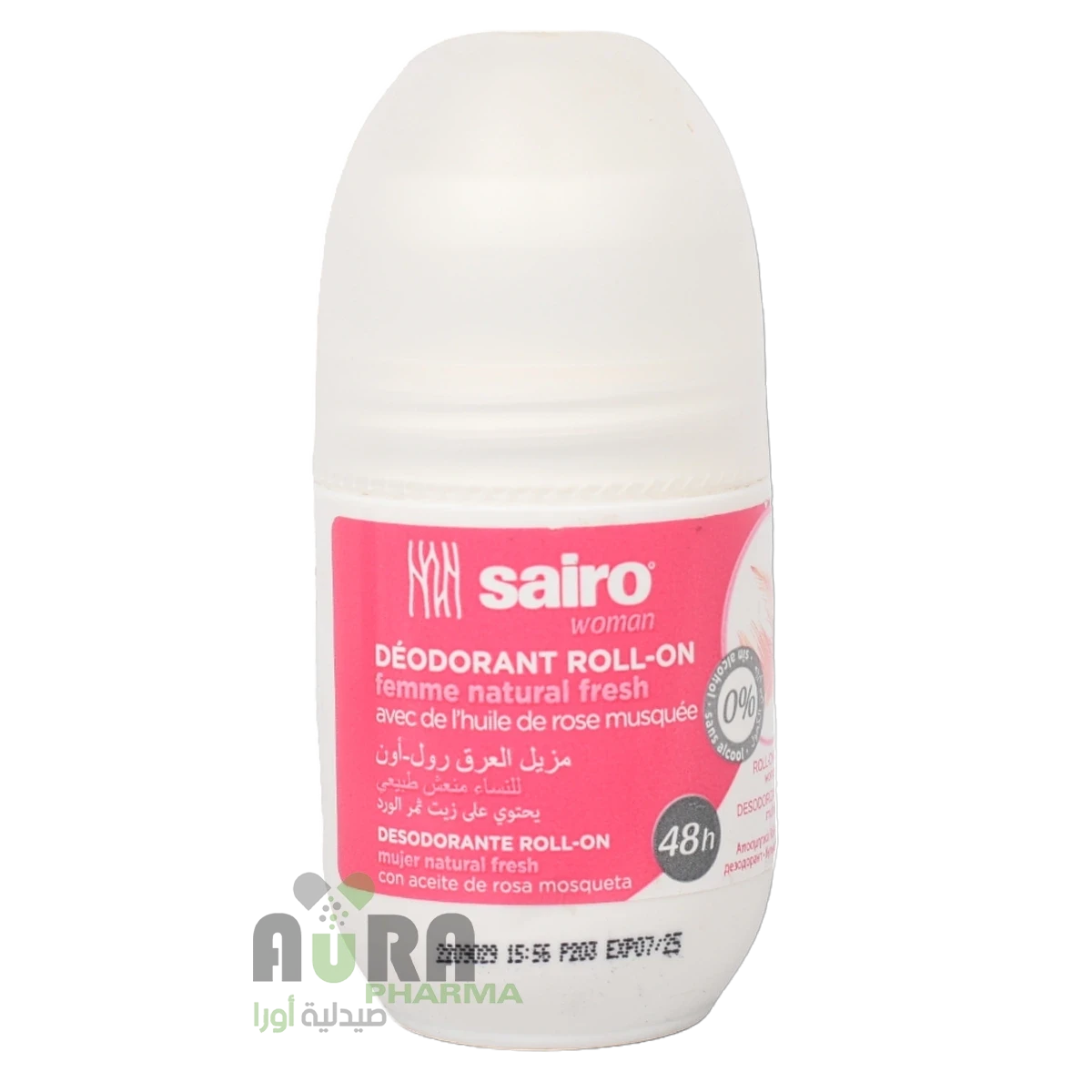 مزيل العرق للنساء برائحة الورد الطبيعي من من سايرو - 50 مل