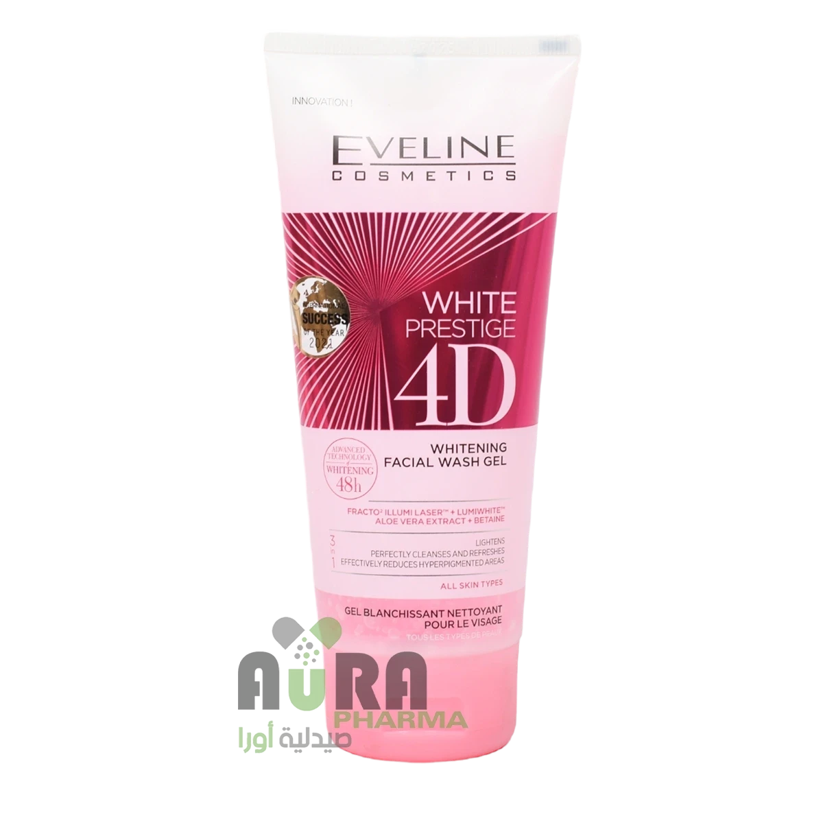 إيفلين جل غسول وايت برستيج فور دي تفتيح البشرة 200مل