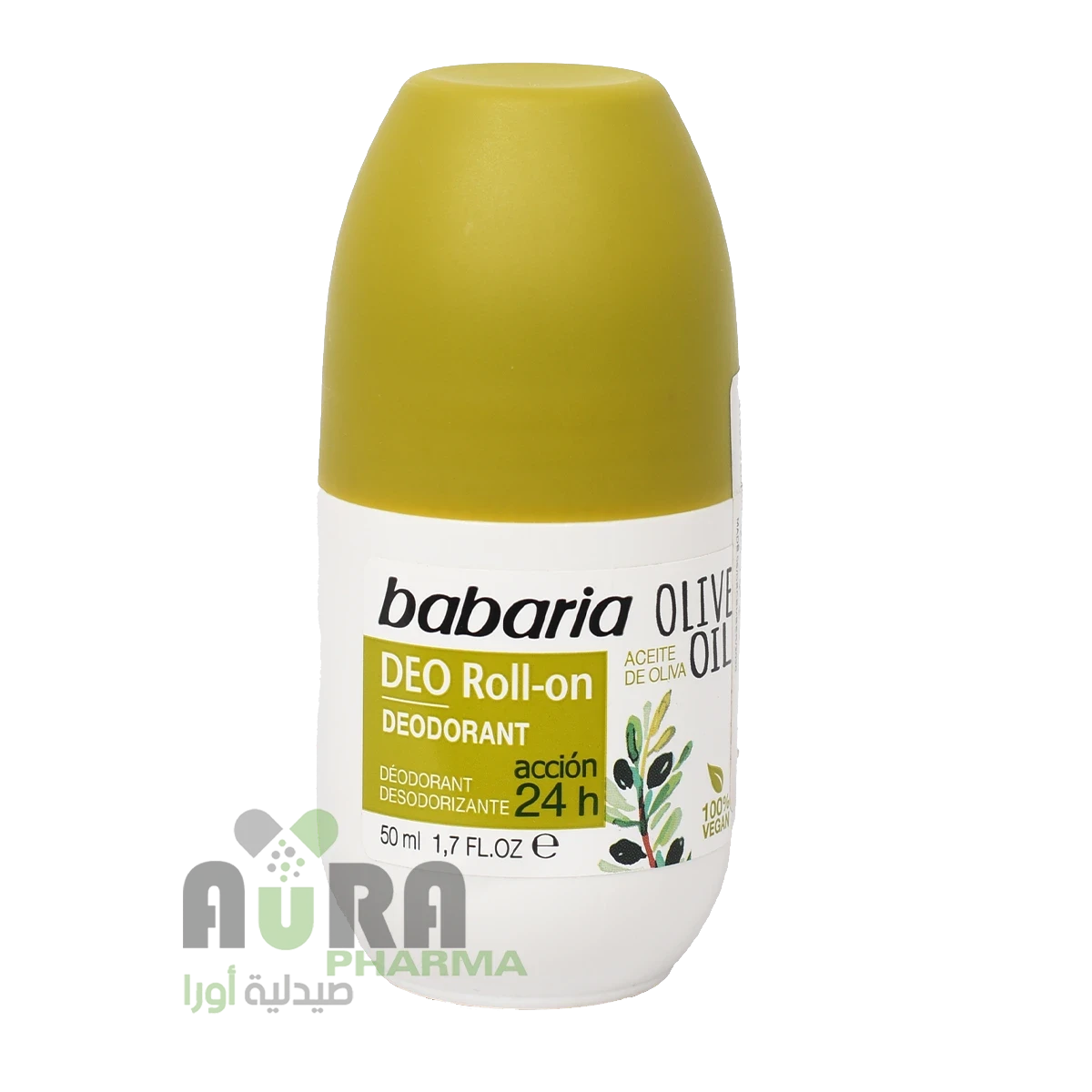 باباريا مزيل العرق رول اون بزت الزيتون، 50مل