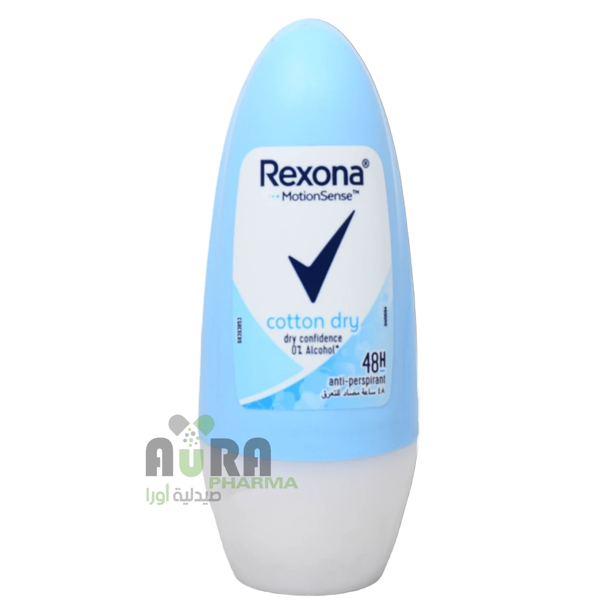 مزيل العرق للنساء رول اون كوتن دراي من ريكسونا - 50 مل