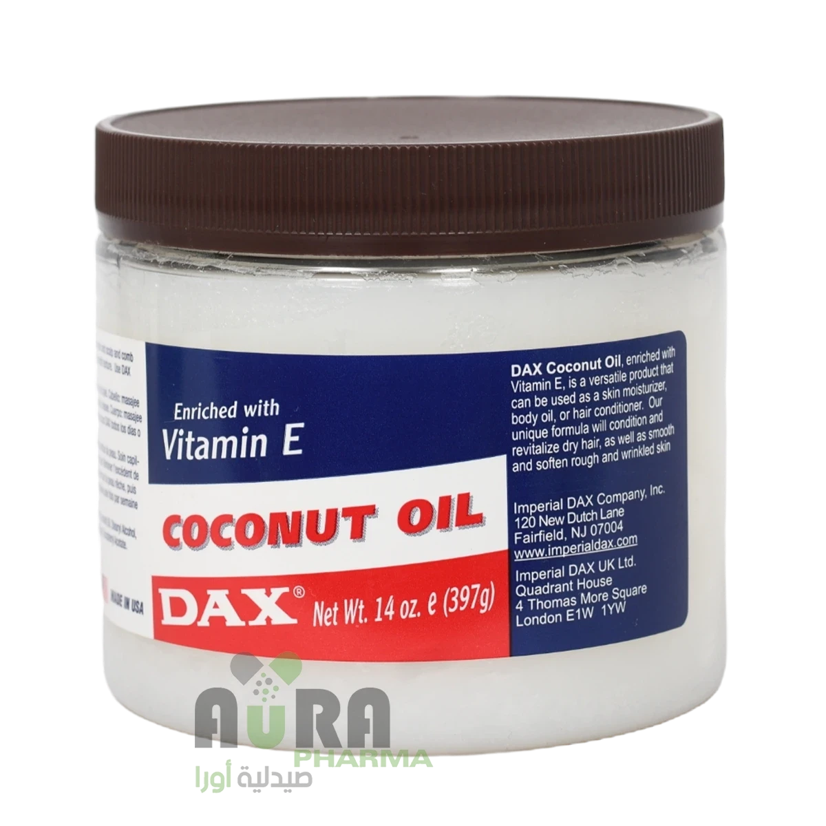 كريم داكس للشعر بزيت جوز الهند  والمدعم بفيتامين اي، 397 جرام