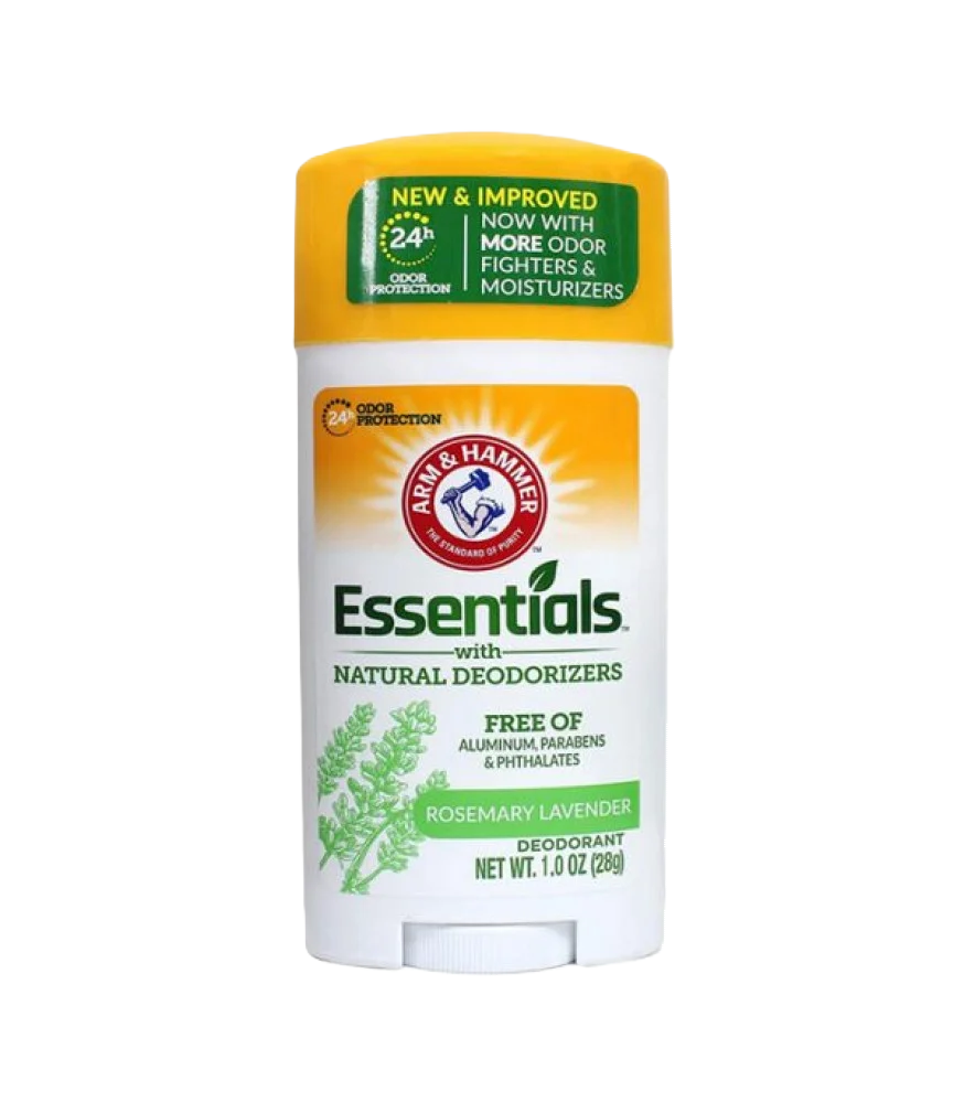 مزيل عرق إسينشالز برائحة اللافندر وإكليل الجبل المنعشة من ارم اند هامر- 28 جرام