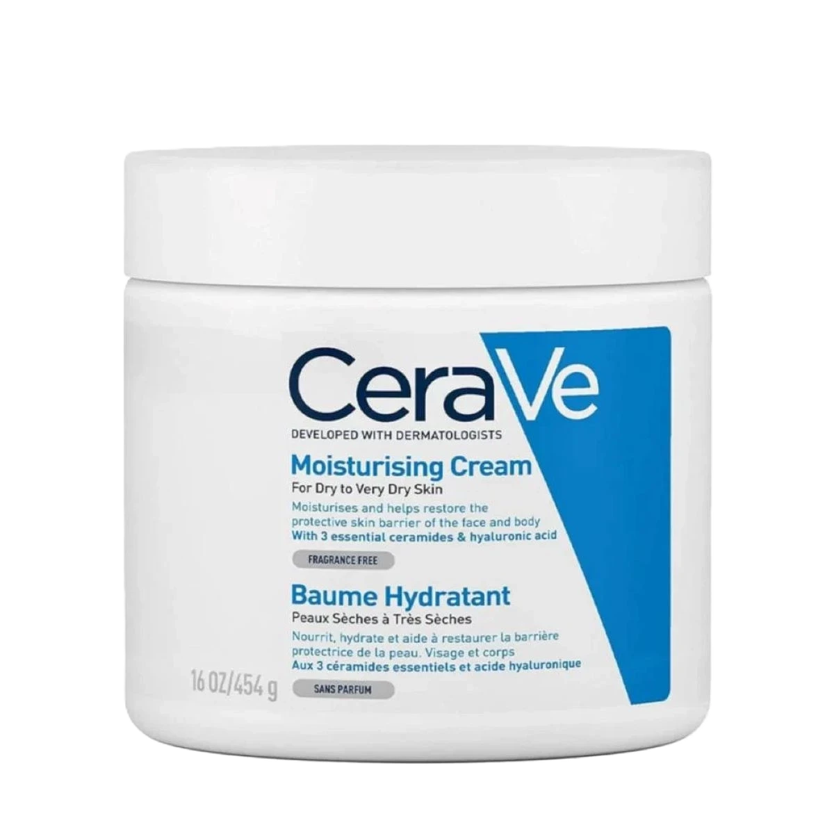 كريم مرطب للبشرة الجافة من سيرافي ،454 جرام