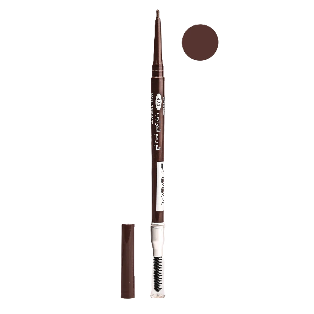 قلم رسم الحواجب مقاوم للماء رقم 474 من لوك
