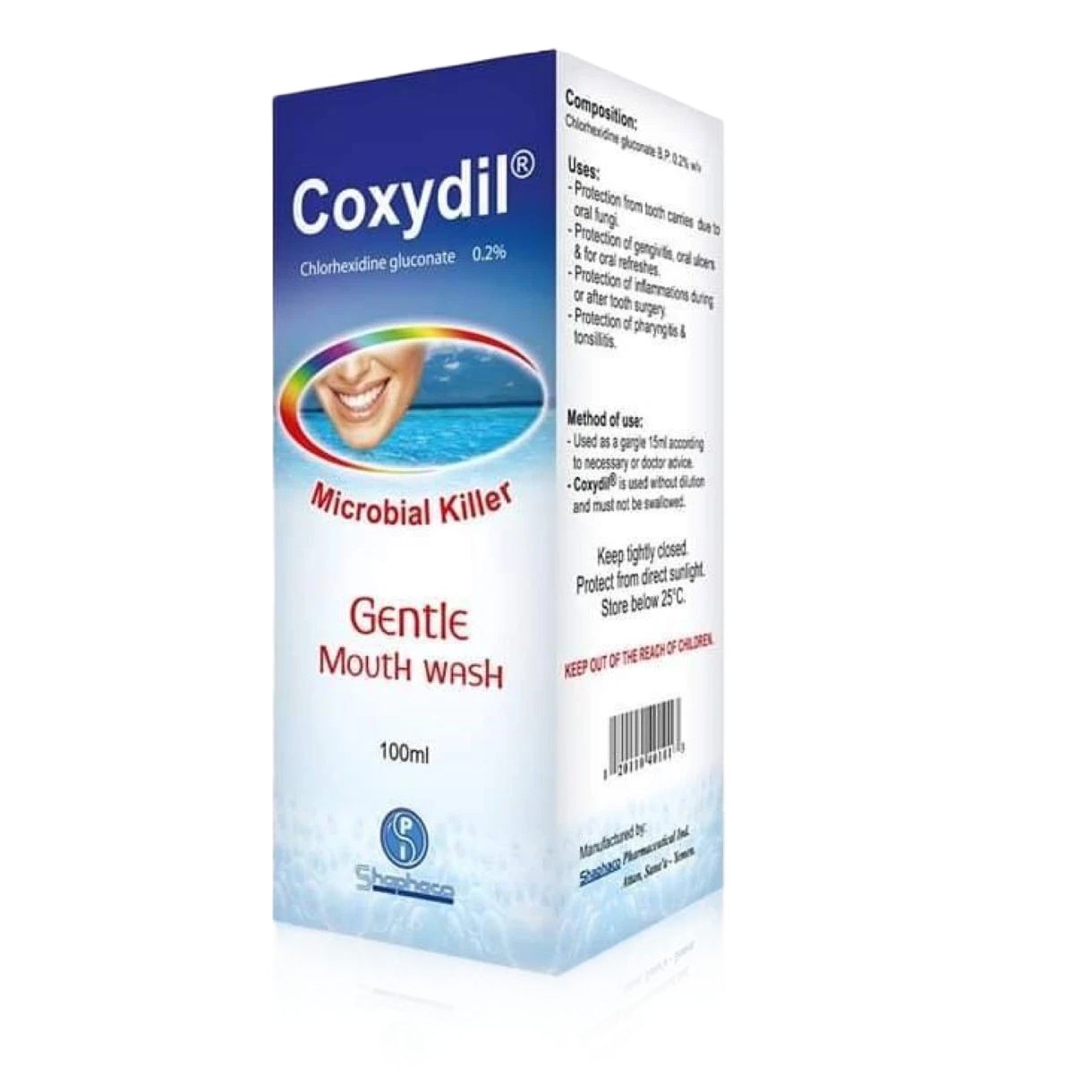 كوكسيديل 0.2% غسول فم 100مل شفاكو