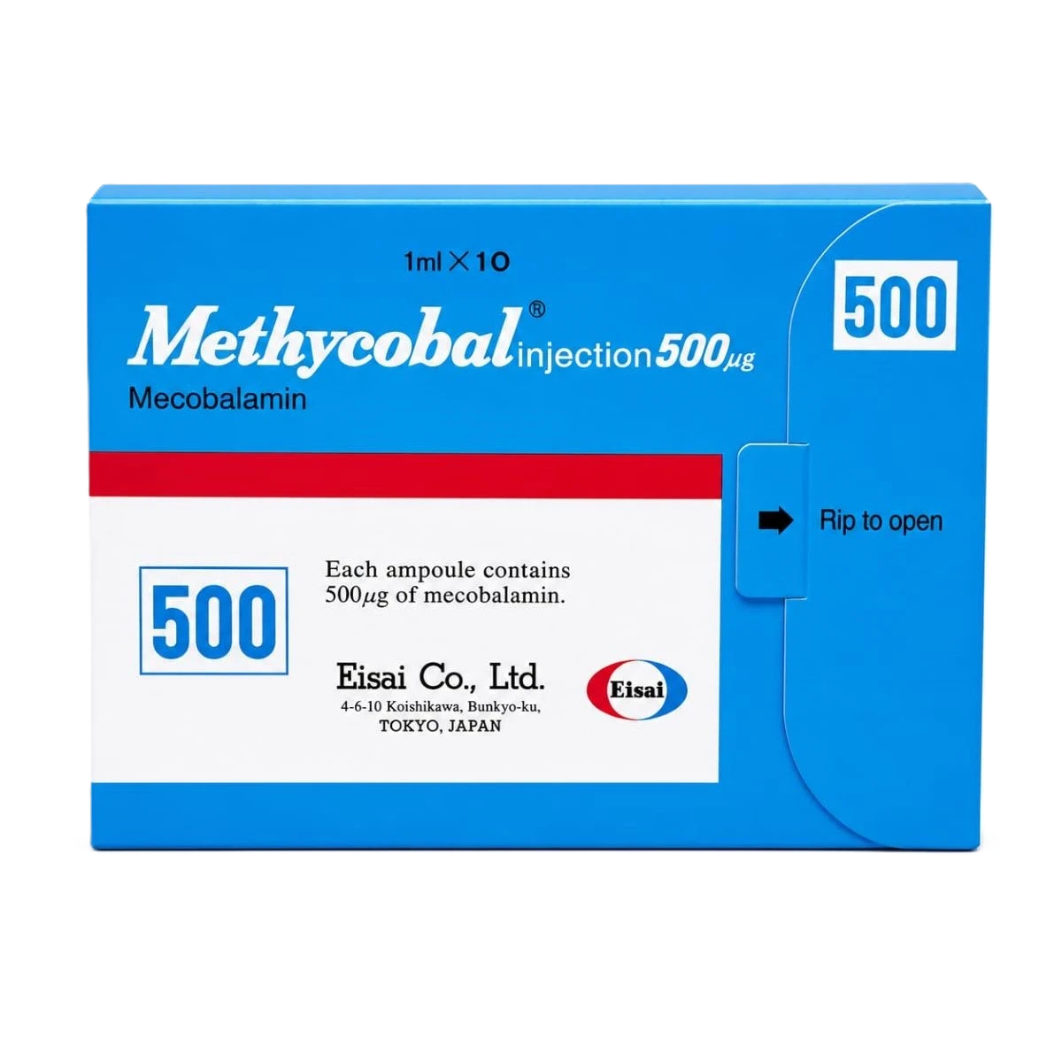 ميثيكوبال حقن 500ملغم 10 أمبولات