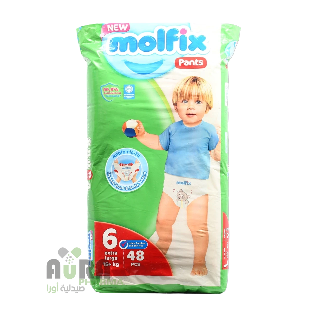 حفاضات مولفيكس بانتس رقم 6 كبير جدا عبوة 48 حبة