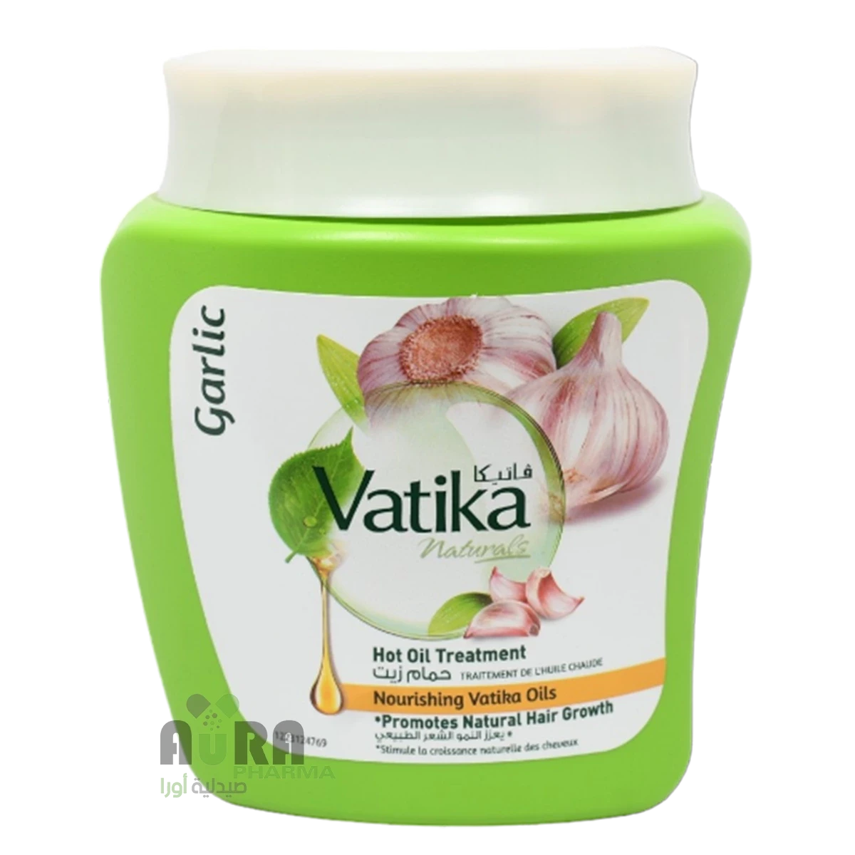 حمام زيت للعناية بالشعر بخلاصة الثوم من فاتيكا -500 جرام