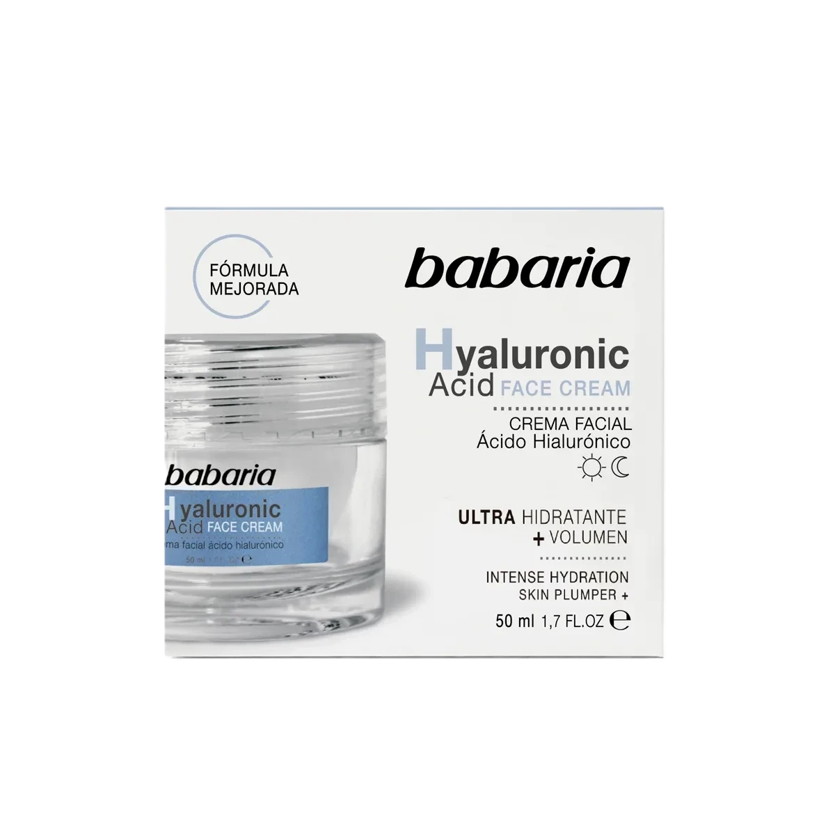 باباريا كريم مرطب للوجه مع هيالورونيك اسيد 50مل