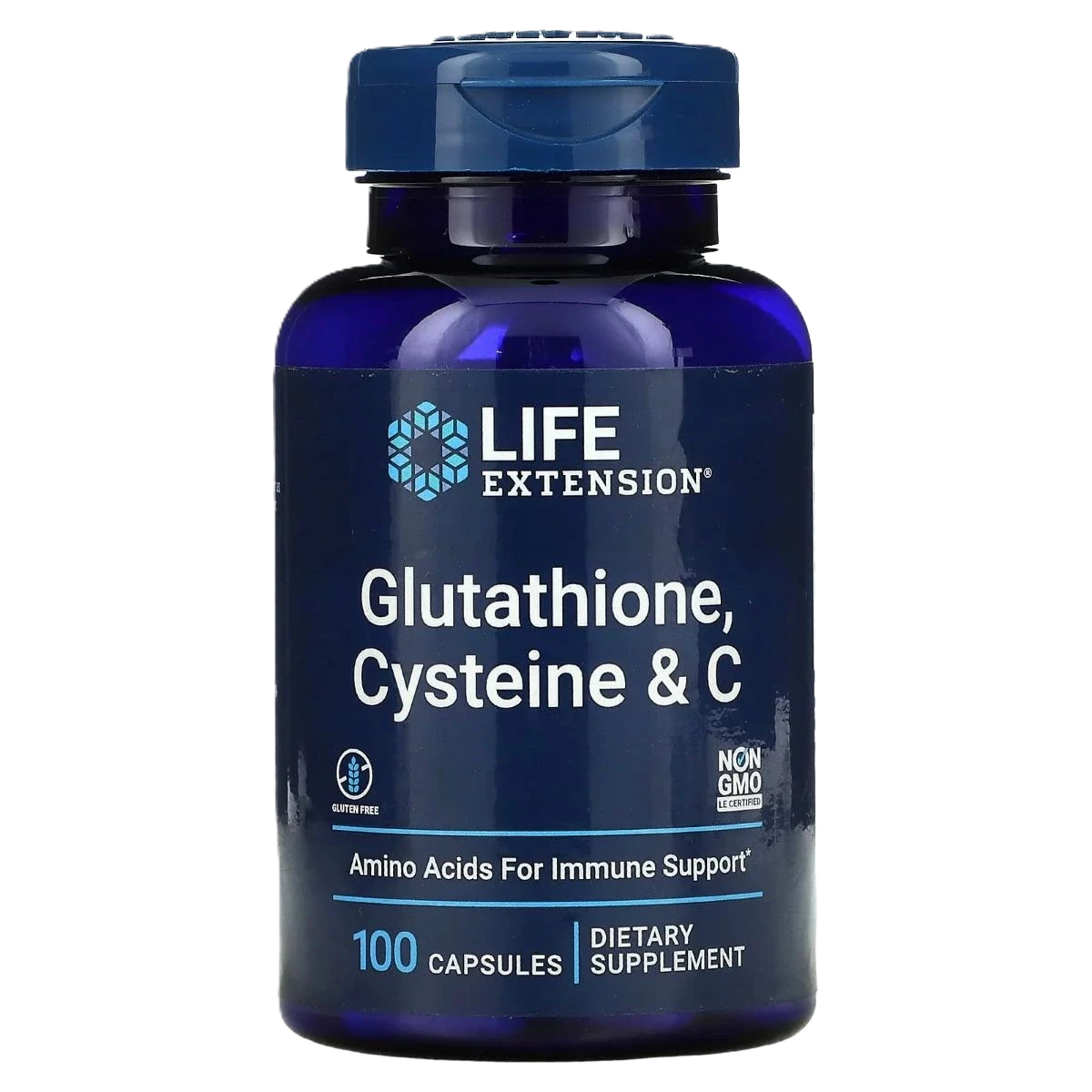 جلوتاثيون، سيستين وفيتامين سي - 100 كبسولة لايف اكستنشن