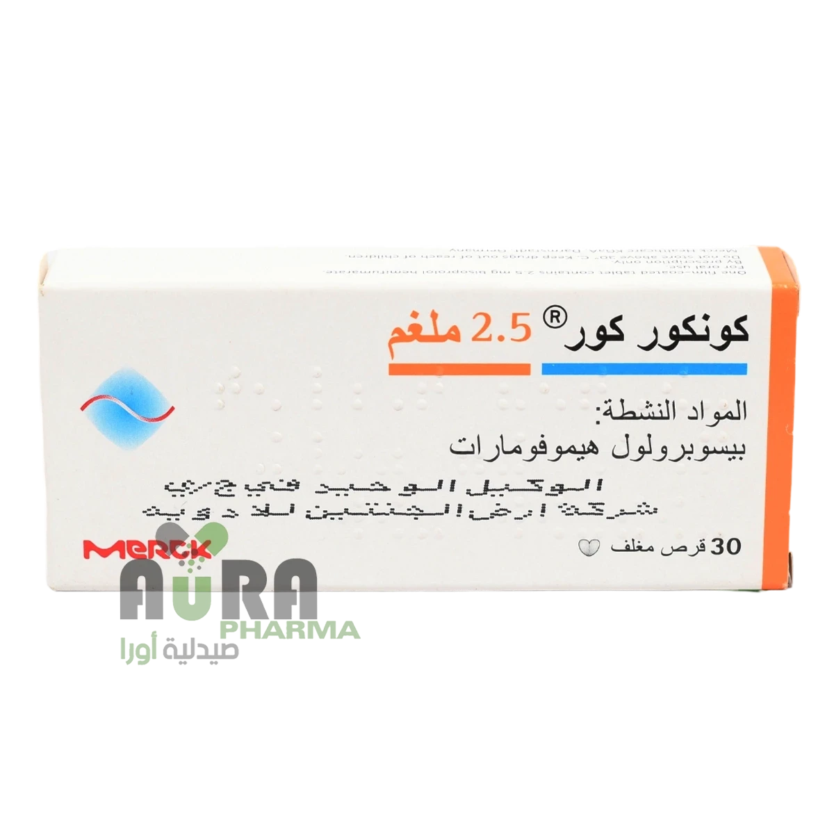 كونكور كور 2.5 ملغم أقراص 30قرصاً