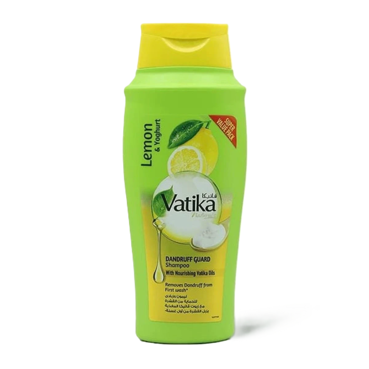 شامبو فاتيكا للحماية من القشرة بالليمون والزبادي - 600 مل