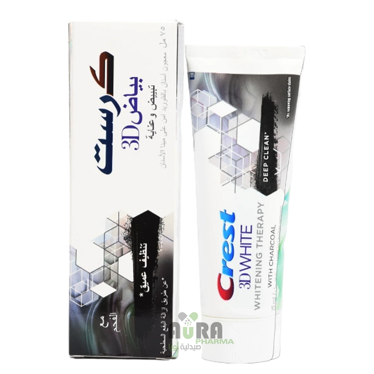 معجون كرست 3دي وايت تبييض بالفحم 75 مل