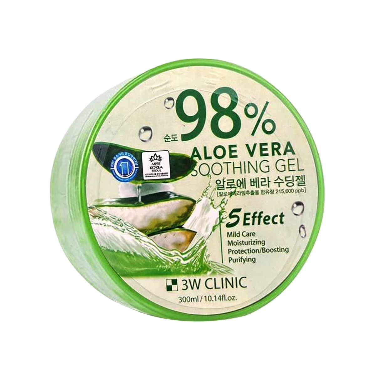 ثري دبليو كلينيك جل الصبار المهدئ للوجه والجسم 300مل