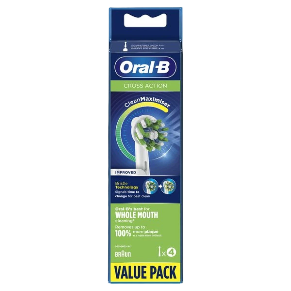 اورال بي غيار رؤوس فرش اسنان كهربائية 4 قطع