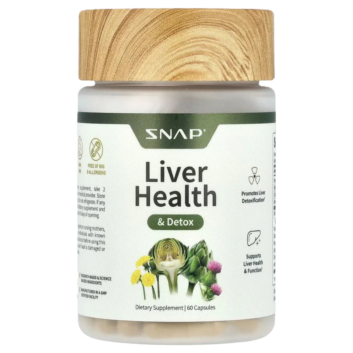 سناب سابليمنتس لتنظيف الكبد وإزالة السموم - 60 كبسولة