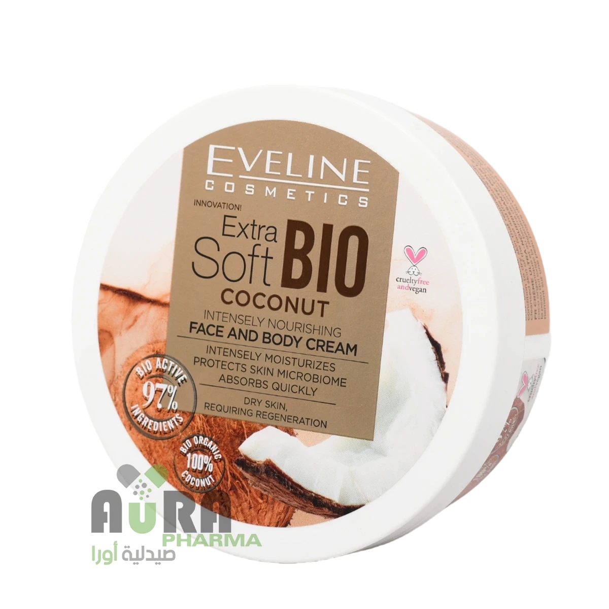 كريم الوجه والجسم بجوز الهند الحيوي فائق النعومة 175 مل