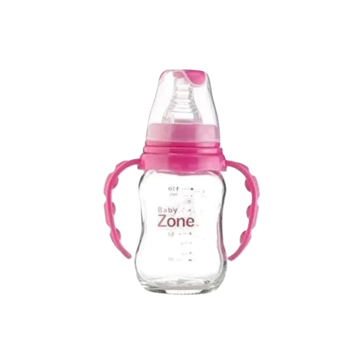 رضاعة زجاجية بمقبض من بيبي زون 120 مل، 8525