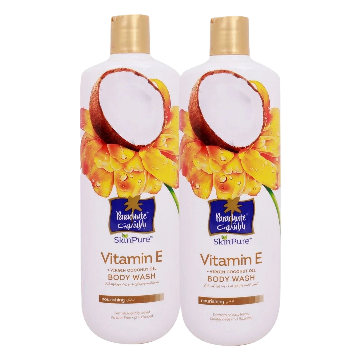 باراشوت غسول الجسم بفيتامين ه وزيت جوز الهند البكر 400مل