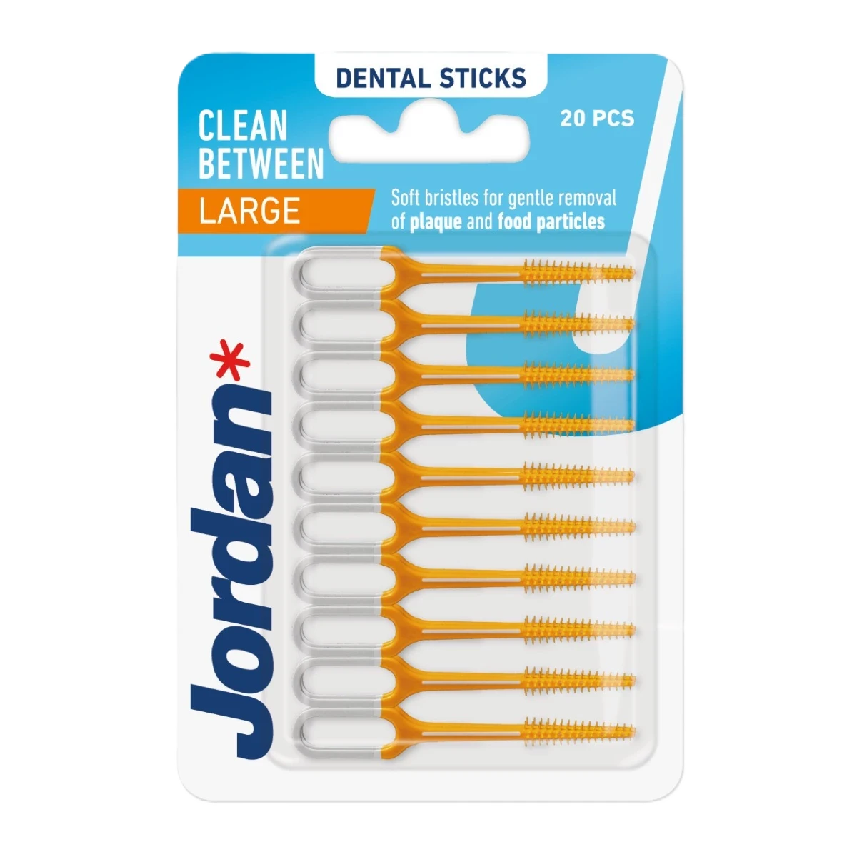 جوردن اعواد بلاستيك طبية مقاس لارج، 20 عبوة