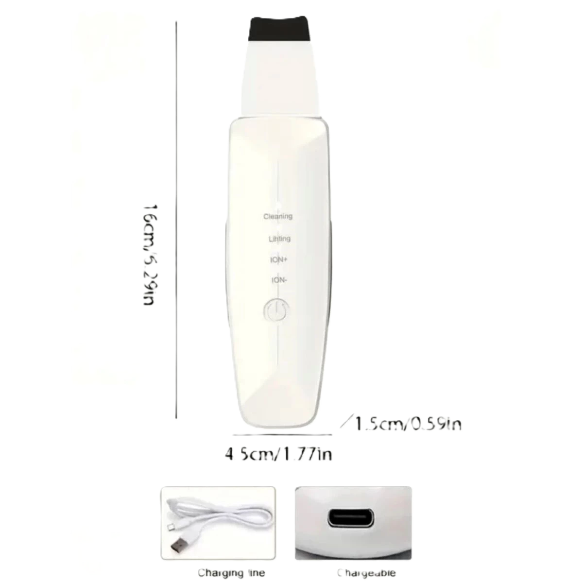 آلة شوفيل سكين لتنظيف الجلد وازالة الرؤوس السوداء ذهبي 008