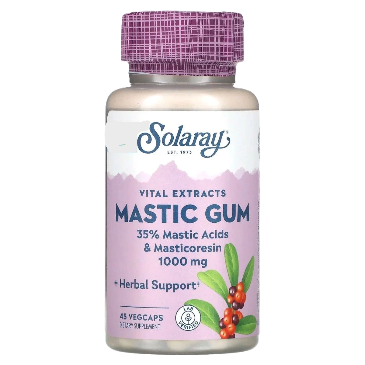 سولاراي، مستخلص صمغ المستكة 500 مجم، 45 كبسولة نباتية