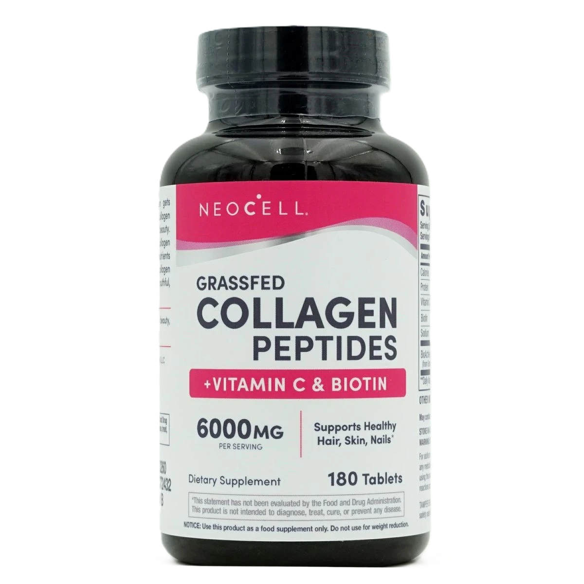 كولاجين  بيبتايدس+ فيتامين سي والبيوتين، 180 قرص من نيوسيل