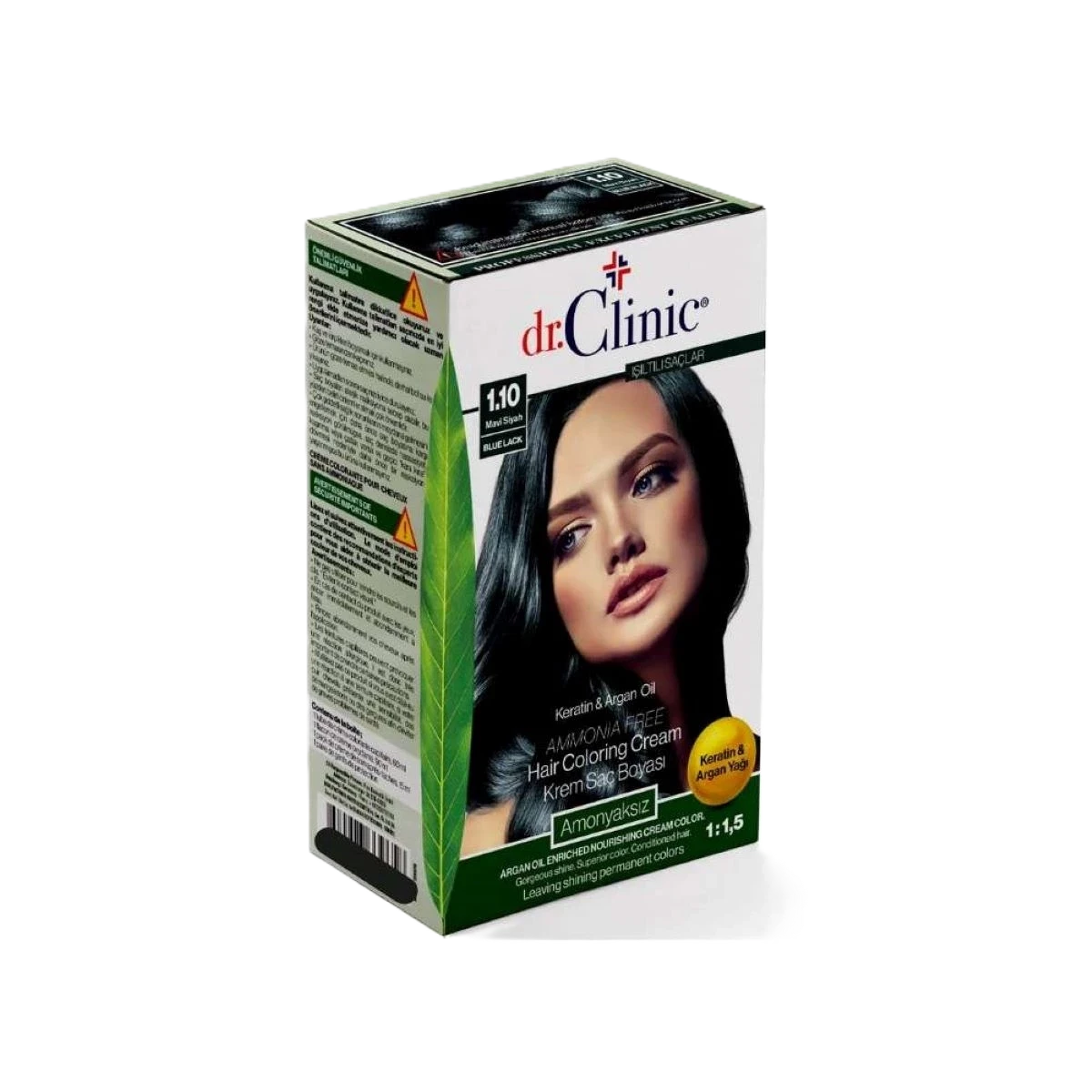 د.كلينك صبغة شعر اسود مزرق بدرجة 1.10