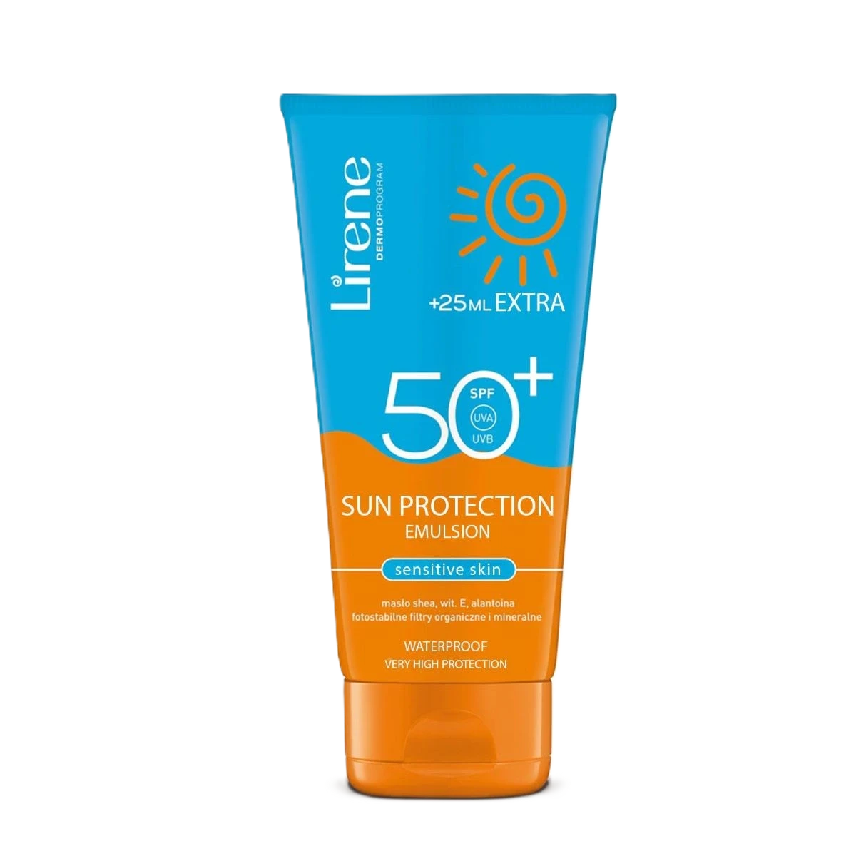 لايرين لوشن واقي شمس  بعامل حمايه50 +للبشره الحساسه 175مل