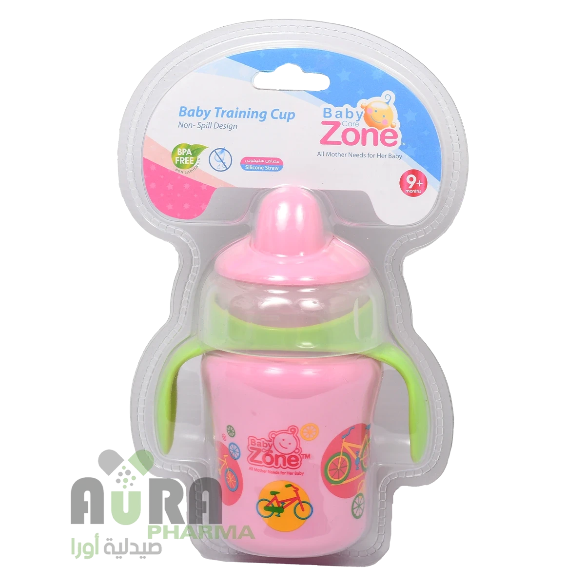 كوب اطفال بغطاء مانع التسرب من بيبي زون 240 مل،8283