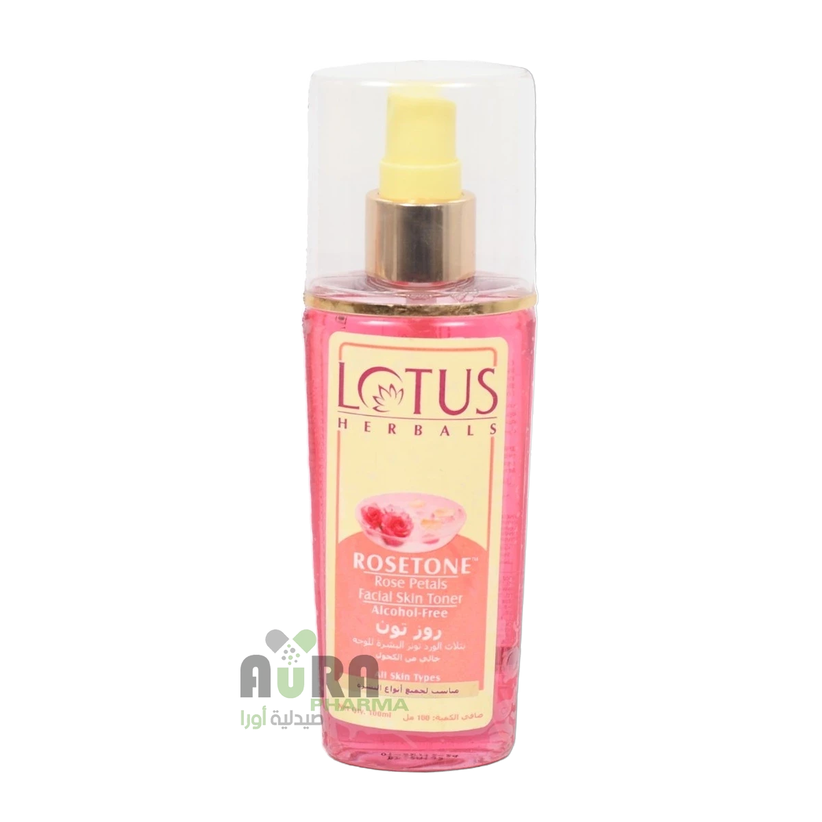 بخاخ تونر للوجه  روزتون بتلات الورد من لوتس هيربلز 100 مل