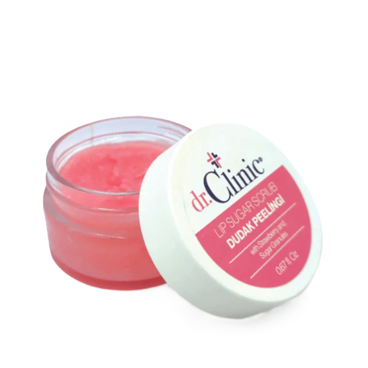 د.كلينك  مقشر للشفاه بالفراولة  وحبيبات السكر 20جرام