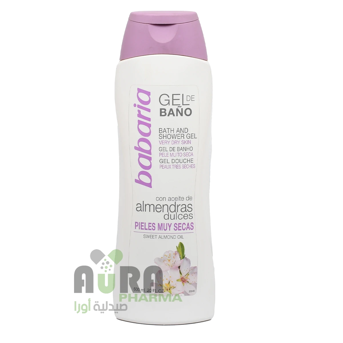 باباريا جل الاستحمام بزيت اللوز الحلو -600 مل
